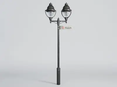 Street Lamp Montreal Low-poly 3D model