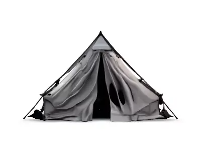 Realistic Camping Tent 3D Model Low-poly 3D model