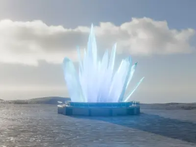 fortress of solitude Low-poly 3D model