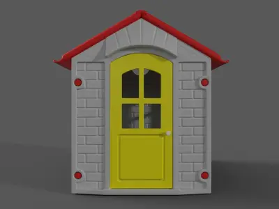 Playhouse 002 Low-poly 3D model