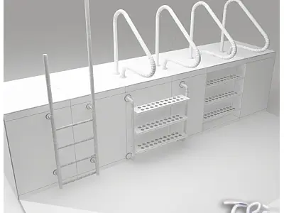 SWIMMING POOL LADDERS 3D model