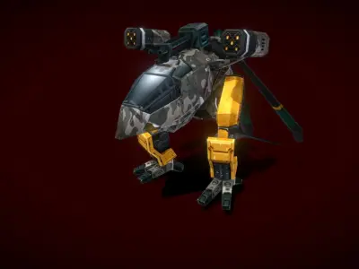 V5 Robots HLC Low-poly 3D model