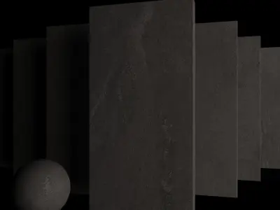 Stone Set Tierra Black 60x120 Set 1 Texture