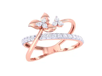 Women Ring  Render 3dm STL OBJ FBX Details 3D print model 314