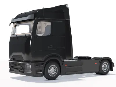  Electric Semi Truck Cab 2024 Black 