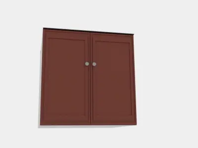 Cabinet Box Low-poly 3D model
