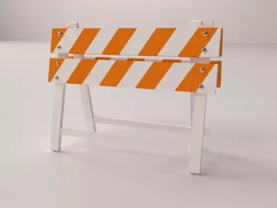 Safety Barrier 3D model