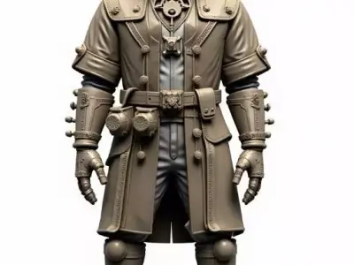 steampunk robotic 11 3D print model