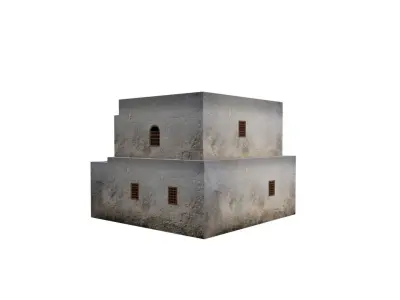 Middle Eastern Style Building - PBR Game Ready  Low-poly 3D model purchase