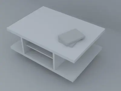 Modern Table low poly Free low-poly 3D model
