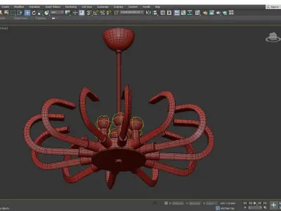 Tobia Chandelie Low-poly 3D model