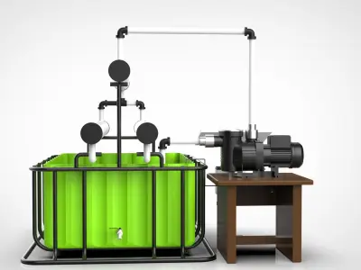 Hydroponics 3D model
