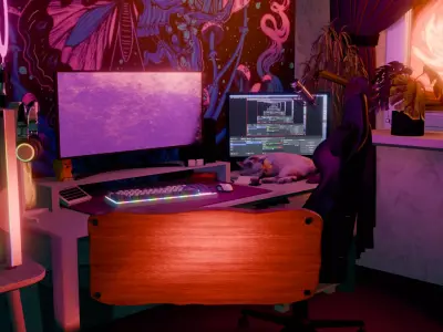 Preview room before starting a video or stream 3D model
