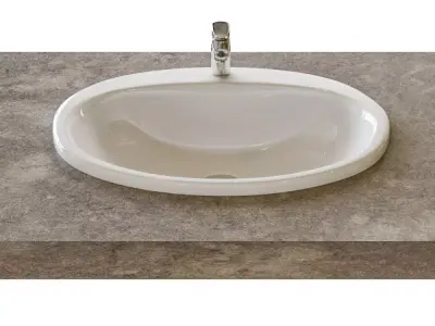 Roca Rodeo Sink 52x41cm Built-in Top 327866000 3D model