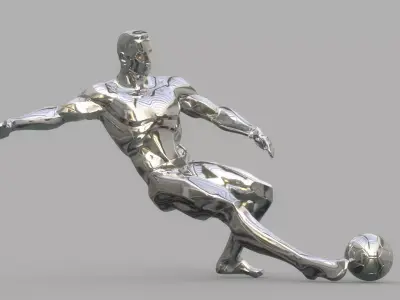 Soccer player 3D model