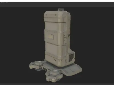 model528-scifi Energy tank 3D model