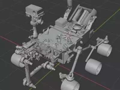 NASA Curiosity Mars Rover  High Quality 3D Model 3D model