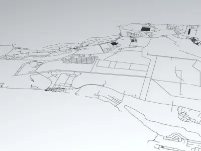 Nassau Road Network and Streets 3D model