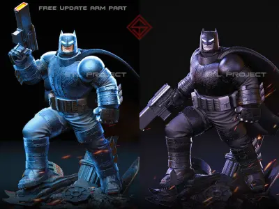 Armored Bat 3D print model