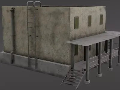 House brick Low-poly 3D model