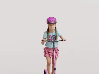 Humano Playing Kid 1008 3D model