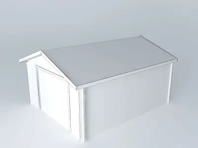Simple garage  Free 3D model