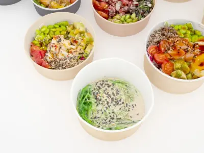 Poke bowl collection 21 items 3D model