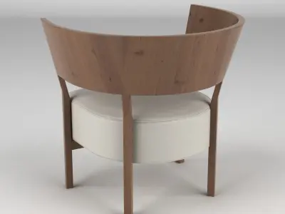 Tosai Lounge Chair 1 3D model