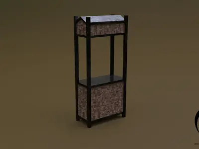 Trade stand 10 4in1 R - 4 PBR Texture 1 Model Low-poly 3D model