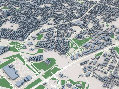 Livorno City Italy 3D model