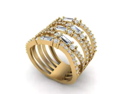Jewelry ring 436 3D print model
