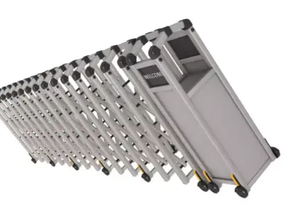 Trackless Retractable Gate 3D model