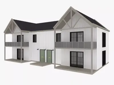 Modern Residential House 6 3D model