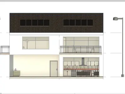 Two bedroom house 3D model