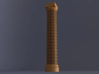 Ornamental column 2 3D model