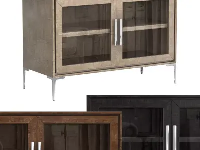 BENOIT GLASS 4-DOOR SIDEBOARD 3D model