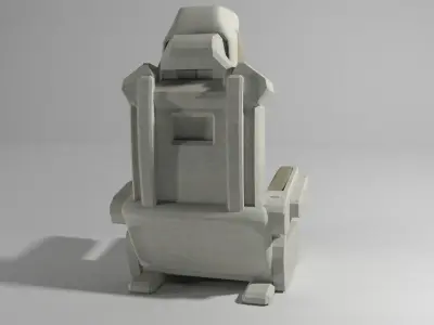 Futuristic sci-fi chair 3D model