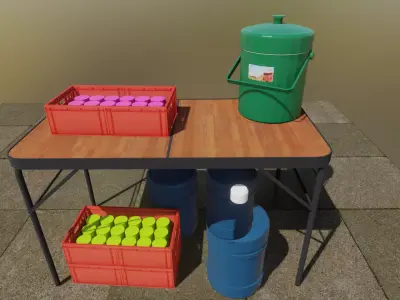 Drinking water 3D model