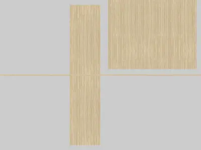  Modern Interior Wood Door - Real Wood UVW Maps -  MUTE 2-2C 3D model