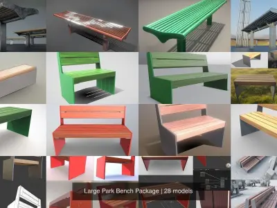 Large Park Bench Package