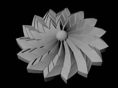 rosette dekor 3D model 12