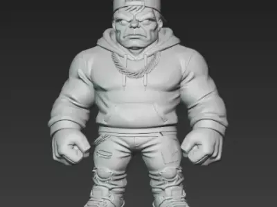 Urban Hulk Deluxe Edition 3D Figure Street Style 3D print model