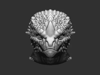 Alien Bust 10 - 3D Printable Model - STL File Ready for Printing 3D print model