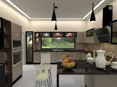 Modern kitchen 3d model 3D model