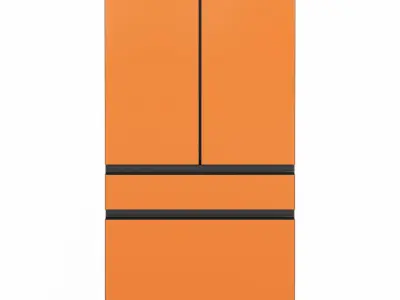 Bespoke 4-Door French Door Refrigerator 3D model