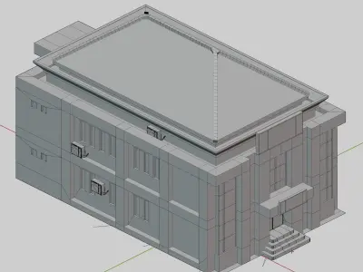 Bank building  3D model