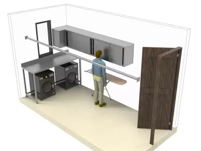 Laundry room  3D model