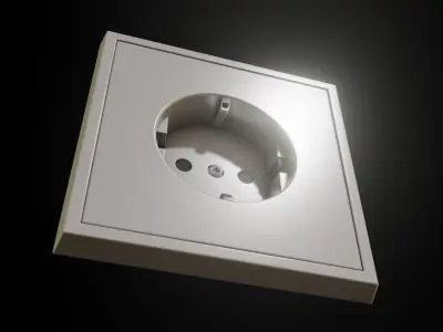 Socket And Light Switches High-Poly 3D model