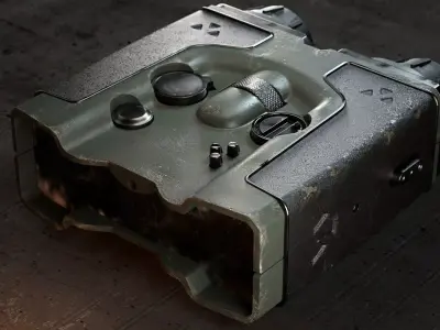 Binoculars Low-poly 3D model