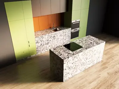 81-Kitchen9 matte 7 3D model